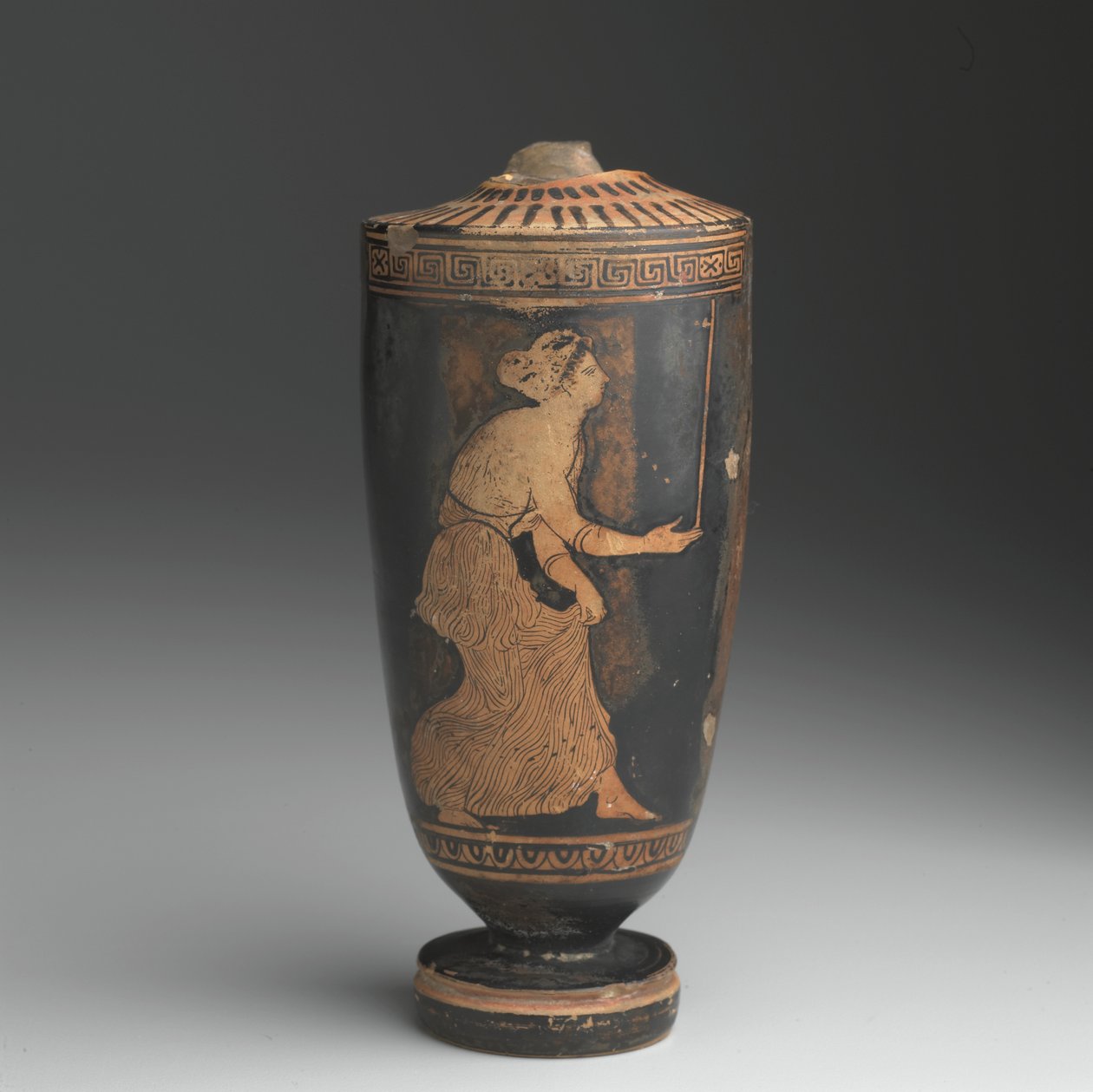 Poddasze Lekythos (ceramika szkliwiona poślizgowo) autorstwa Greek