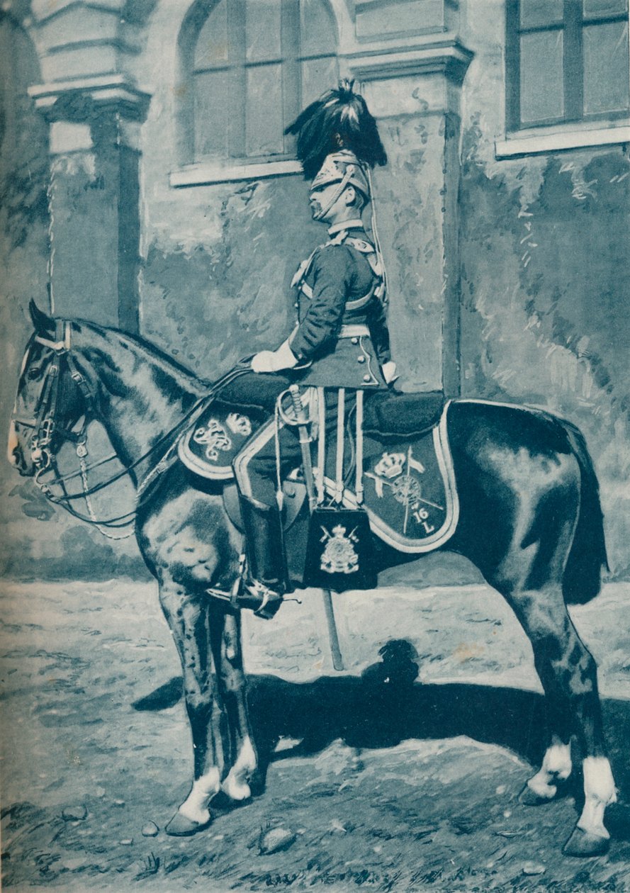 Porucznik, 16 Pułk Ułanów, ok. 1880 r. autorstwa Gregory and Co