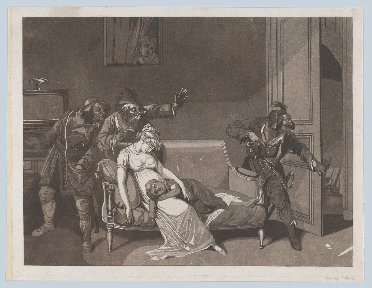 Pierwsza scena złodziei, ca. 1805. autorstwa Gror