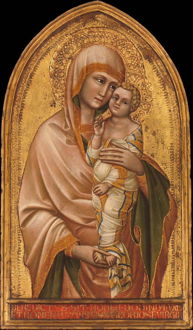 Madonna z Dzieciątkiem. autorstwa Guariento
