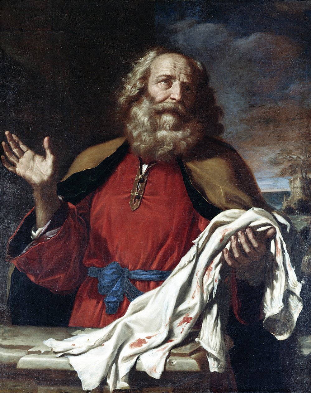 Jakub otrzymujący płaszcz Józefa autorstwa Giovanni Francesco Barbieri