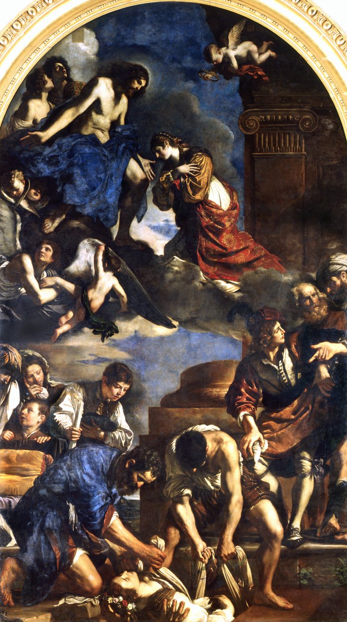 Śmierć św. Petronilli, 1621-22 autorstwa Giovanni Francesco Barbieri