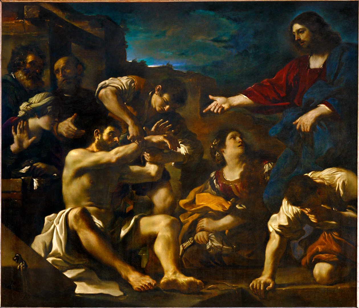 La resurrection de Lazare - Wskrzeszenie Łazarza ... autorstwa Guercino (1591 1666)