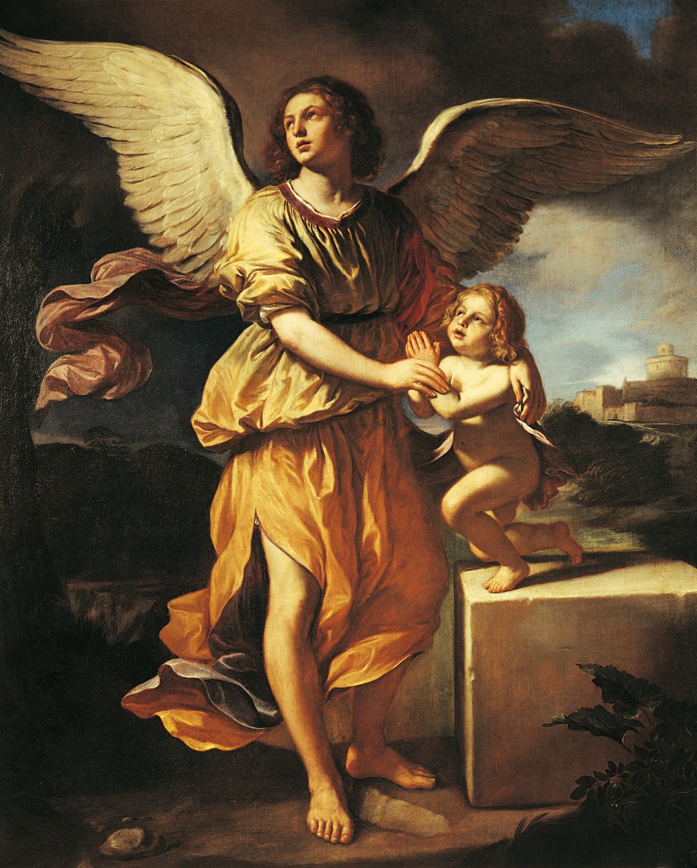 Anioł Stróż autorstwa Guercino