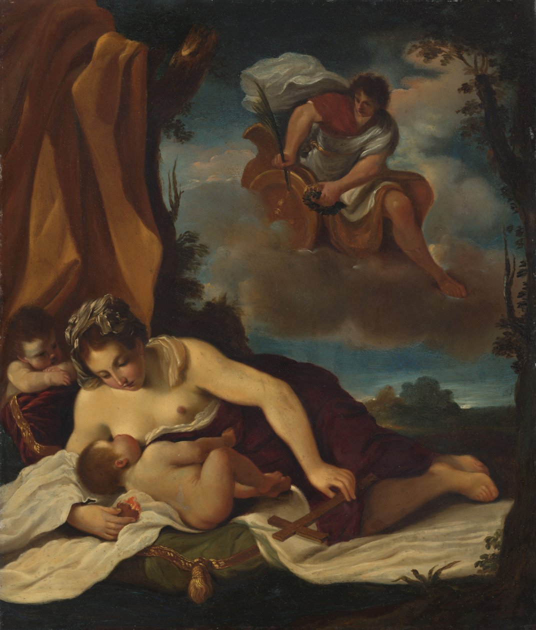Caritas autorstwa Guercino (copy after)