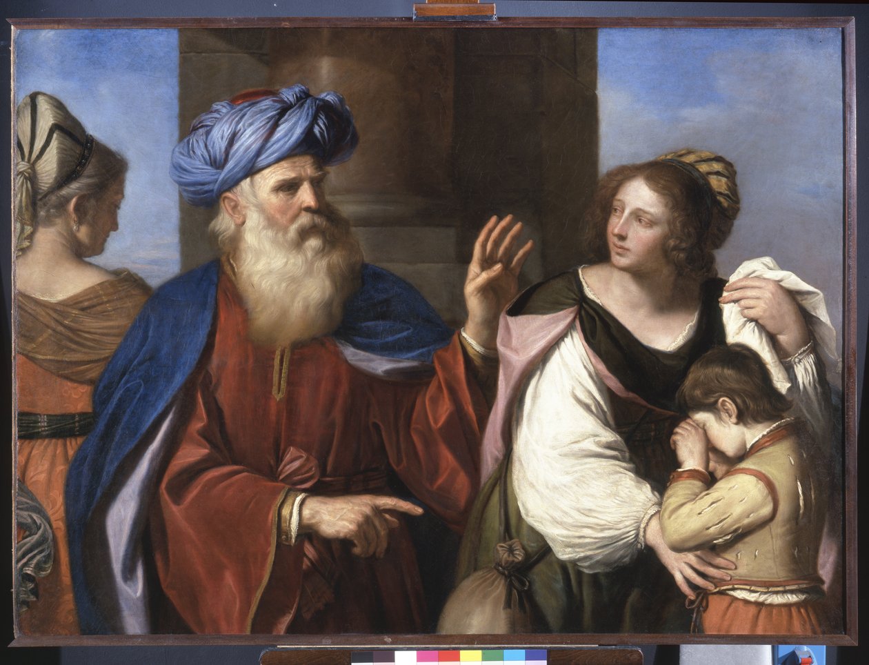 Abraham odrzuca Hagar i Ismaela, 1657 autorstwa Guercino