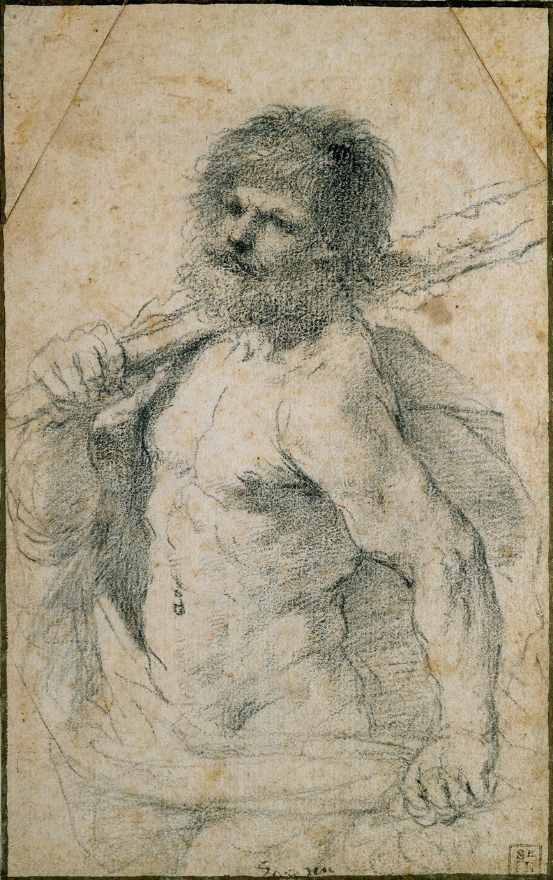 Herkules, XVII wiek autorstwa Guercino