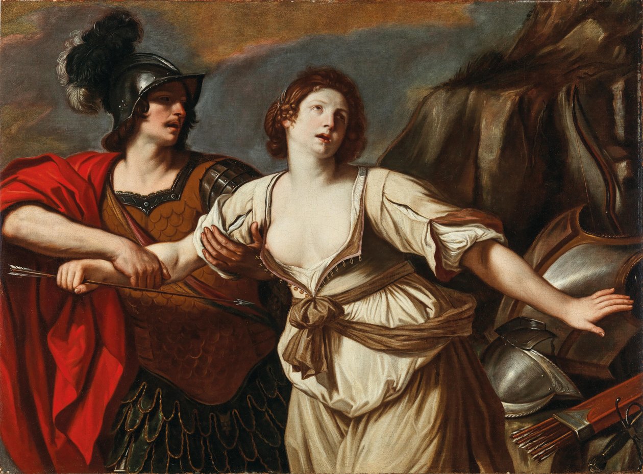 Rinaldo i Armidę. autorstwa Guercino