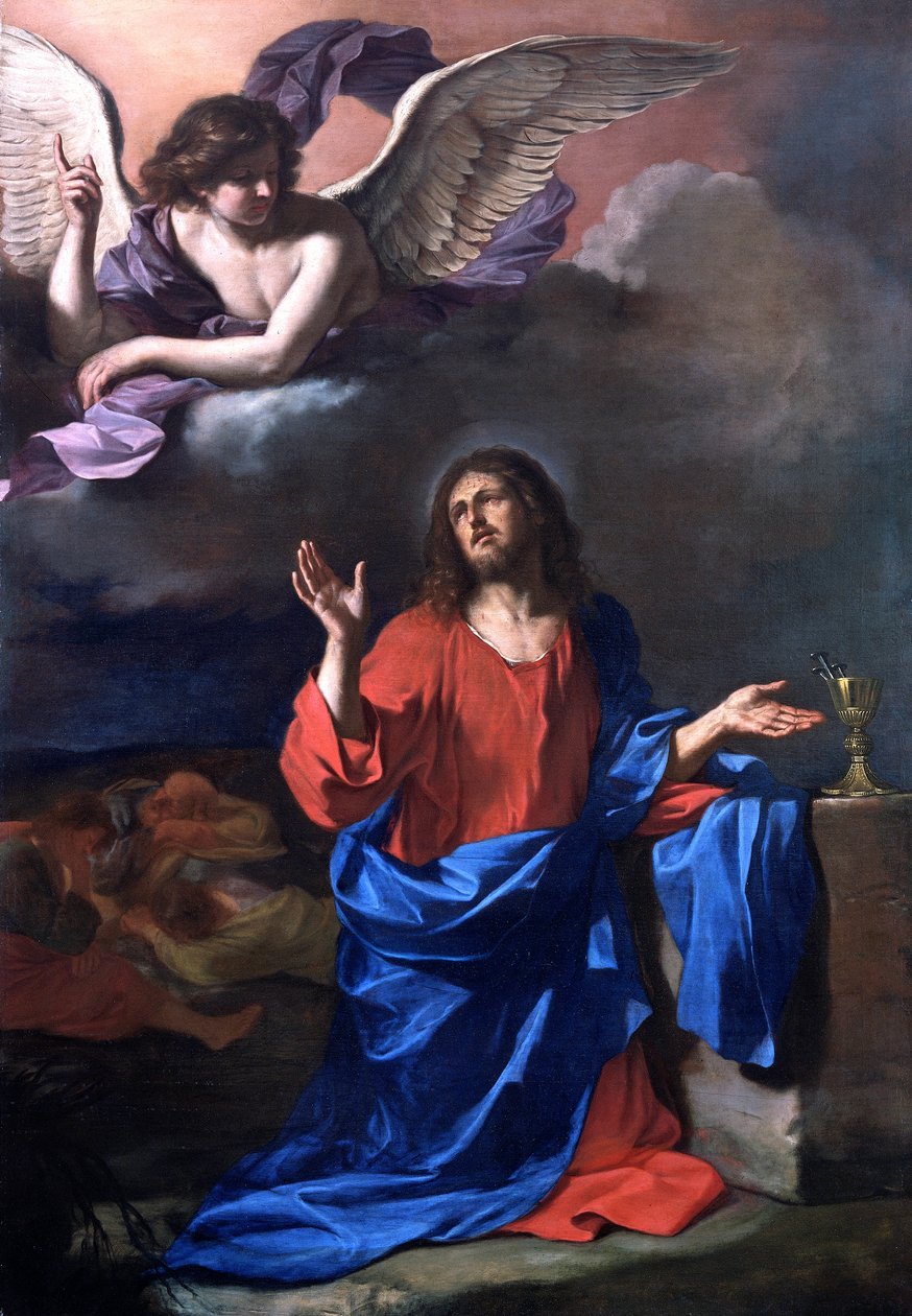 Agonia w ogrodzie, ok. 1620-1660. autorstwa Guercino