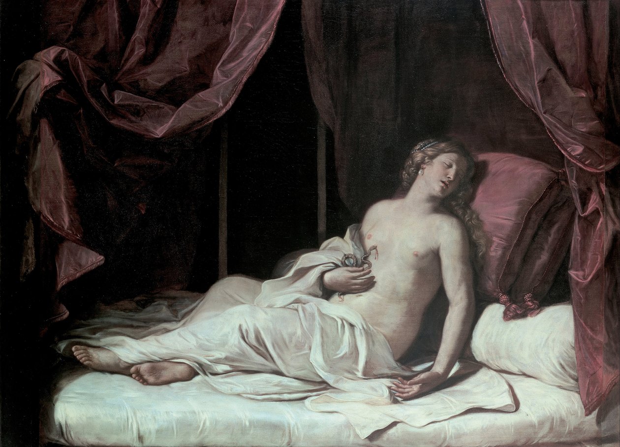 Śmierć Kleopatry, 1648 autorstwa Guercino