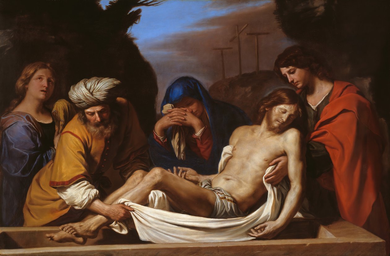 Złożenie do grobu, c. 1656. autorstwa Guercino