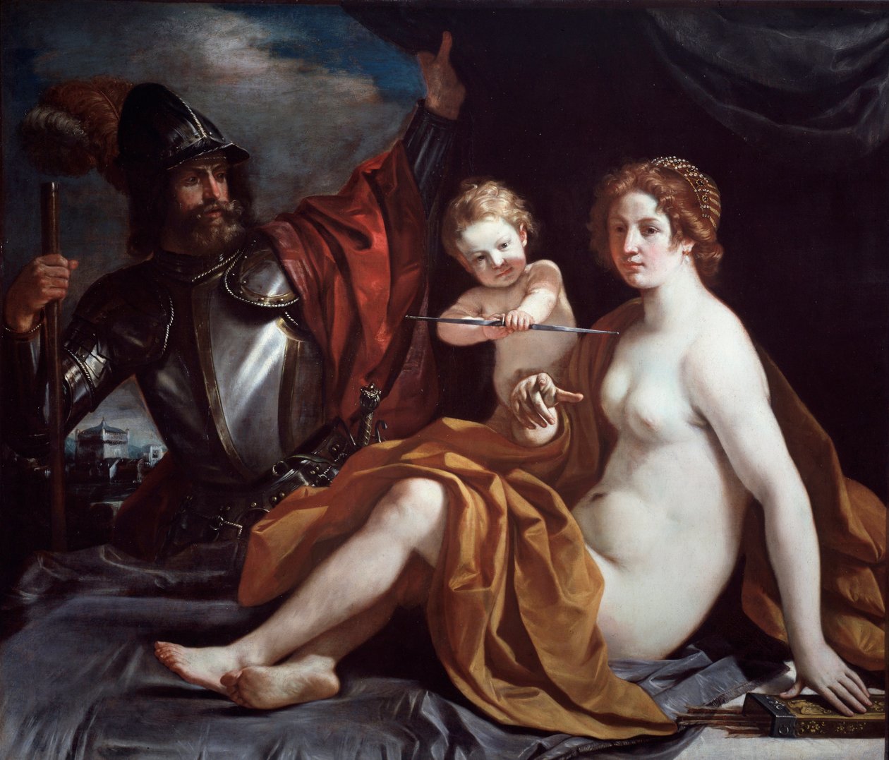 Wenus, Mars i Miłość autorstwa Guercino
