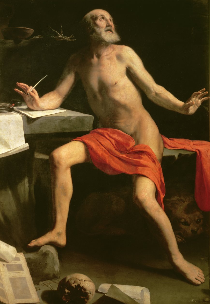 Św. Hieronim, 165758 autorstwa Guido Cagnacci