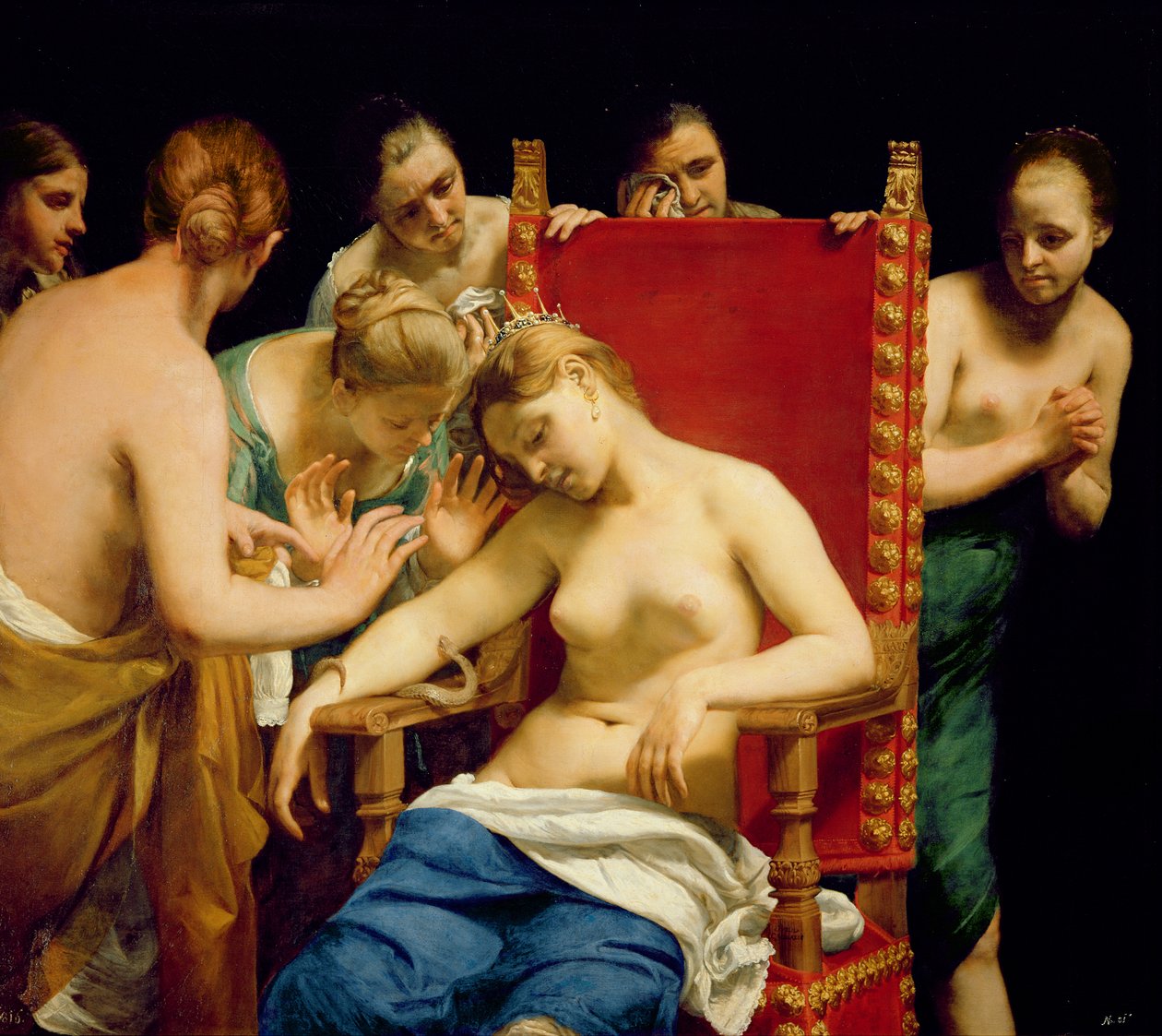 Śmierć Kleopatry autorstwa Guido Cagnacci