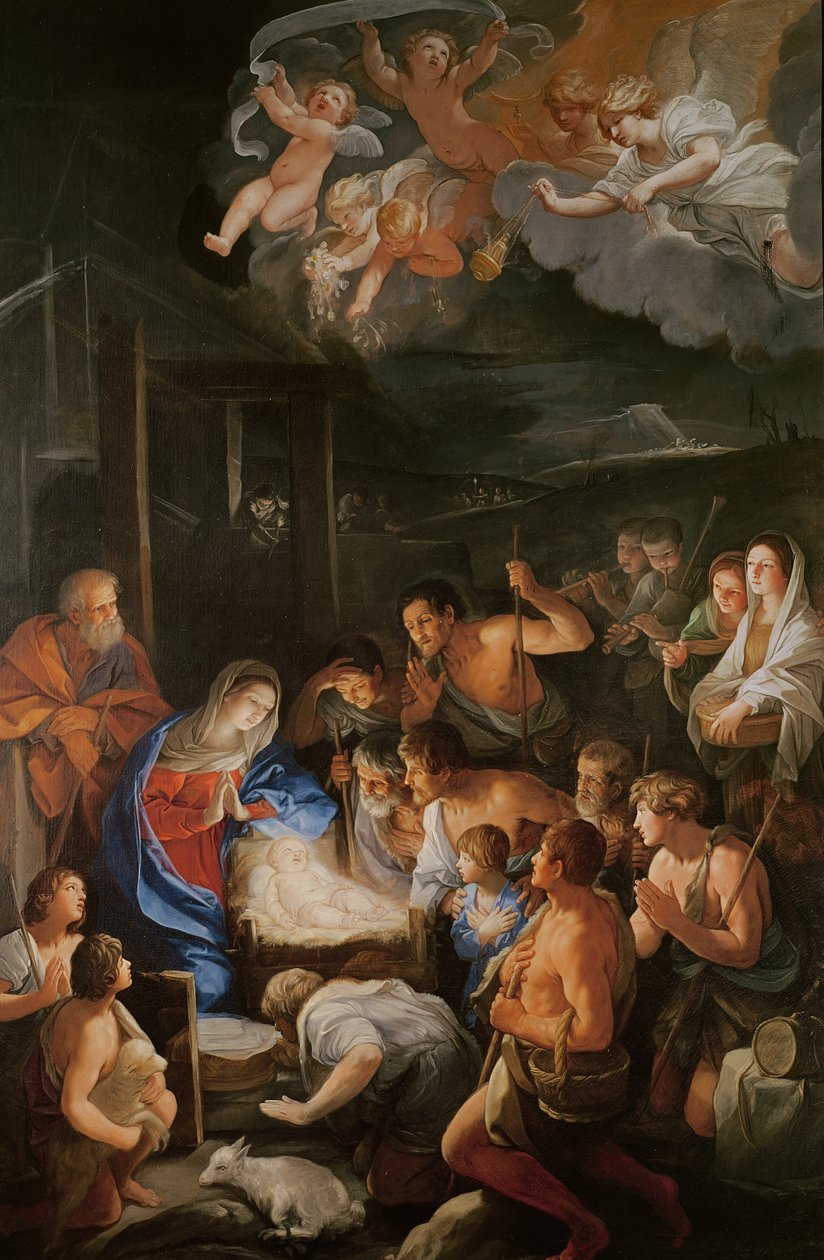 Adoracja pasterzy, 1642 autorstwa Guido Reni