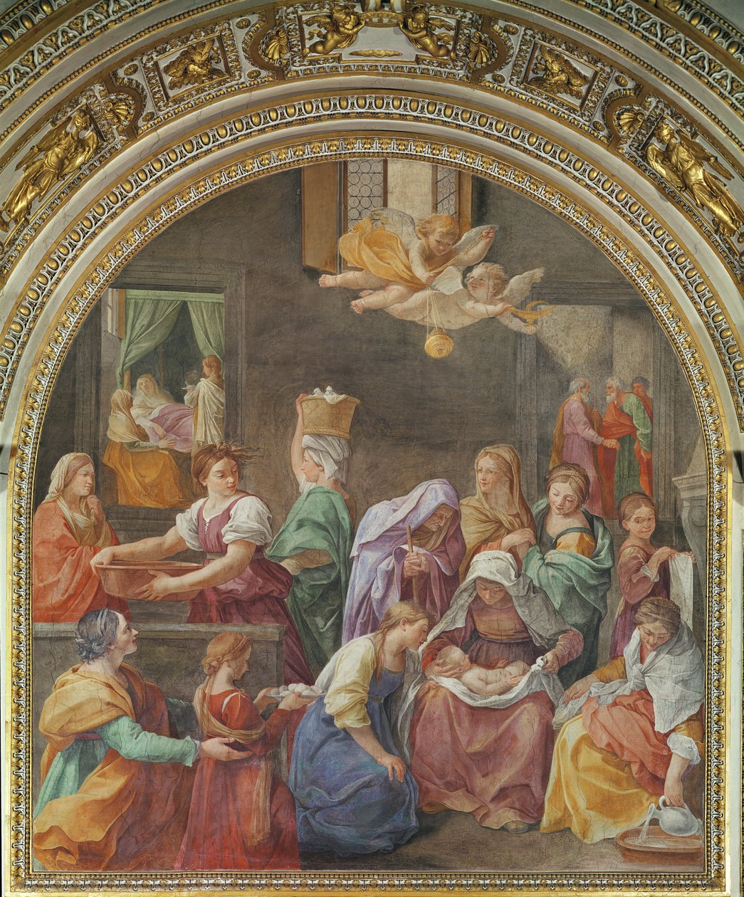 Narodzenia Najświętszej Maryi Panny, 1611 autorstwa Guido Reni