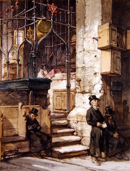 Synagoga w Pradze autorstwa Guido Bach