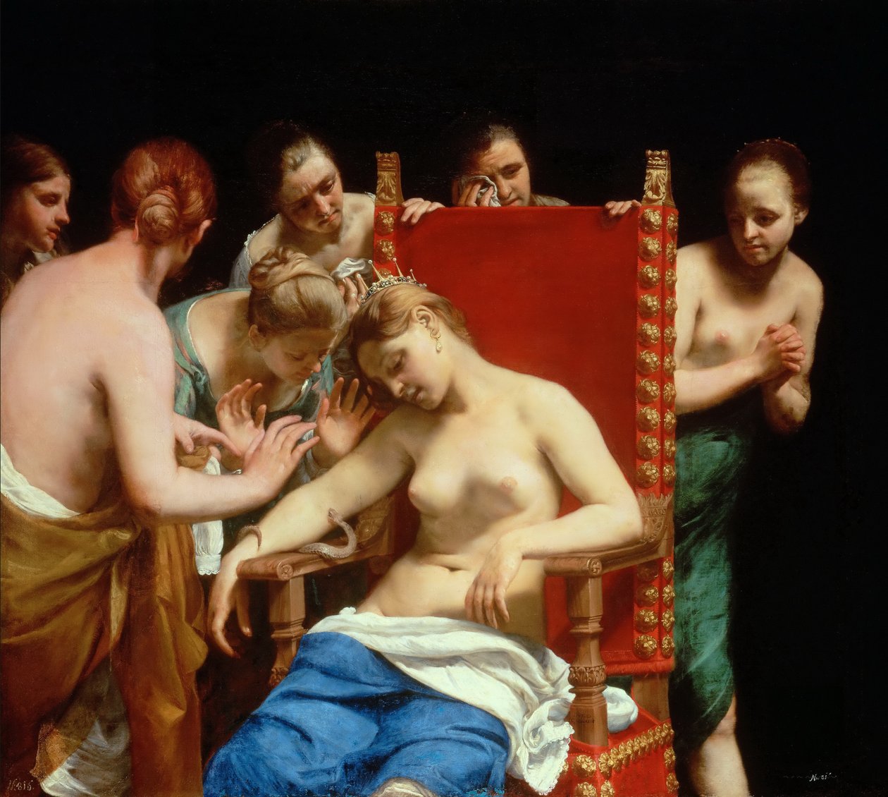 Śmierć Kleopatry autorstwa Guido Cagnacci