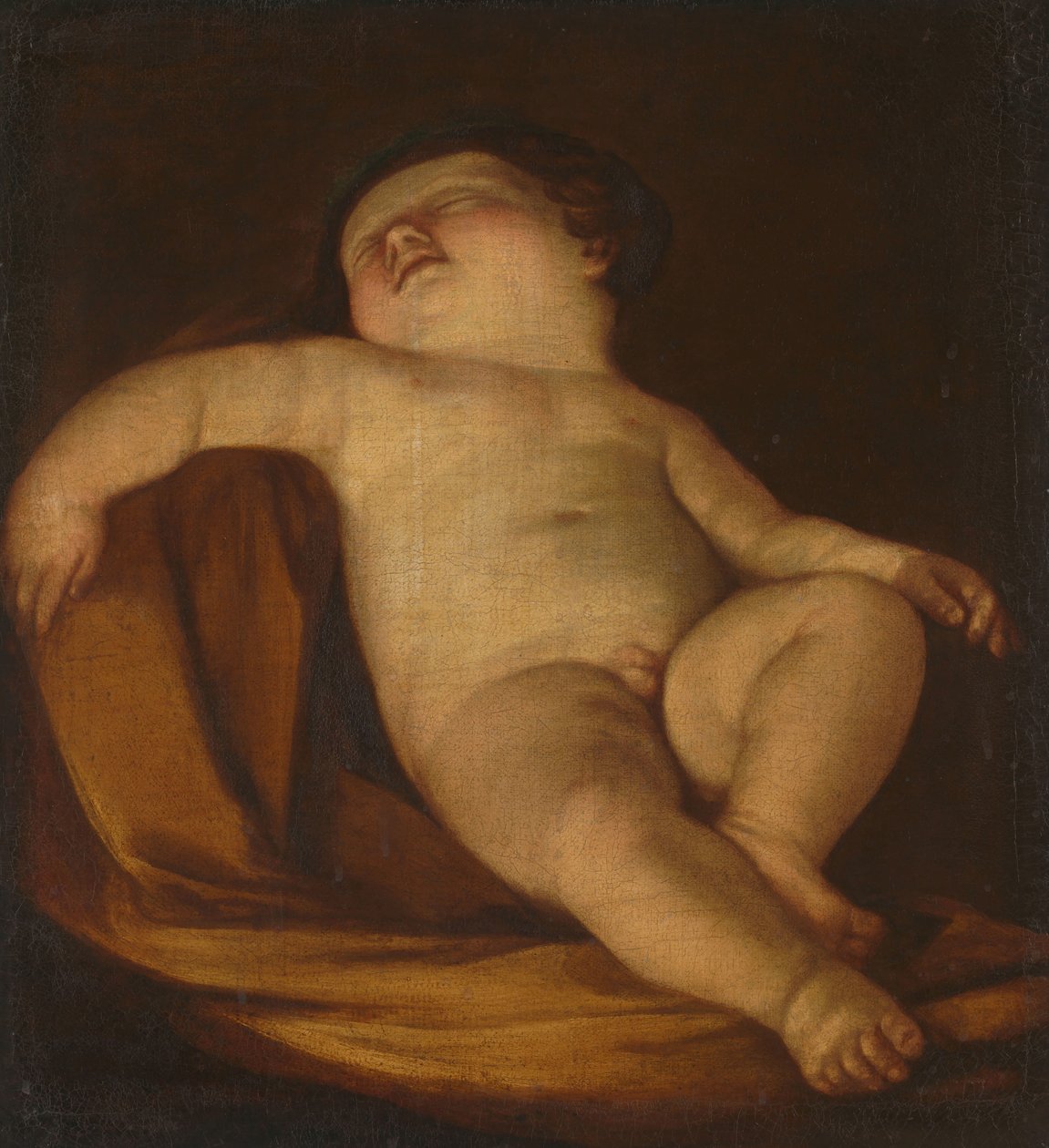 Śpiące Putto autorstwa Guido Reni (copy after)