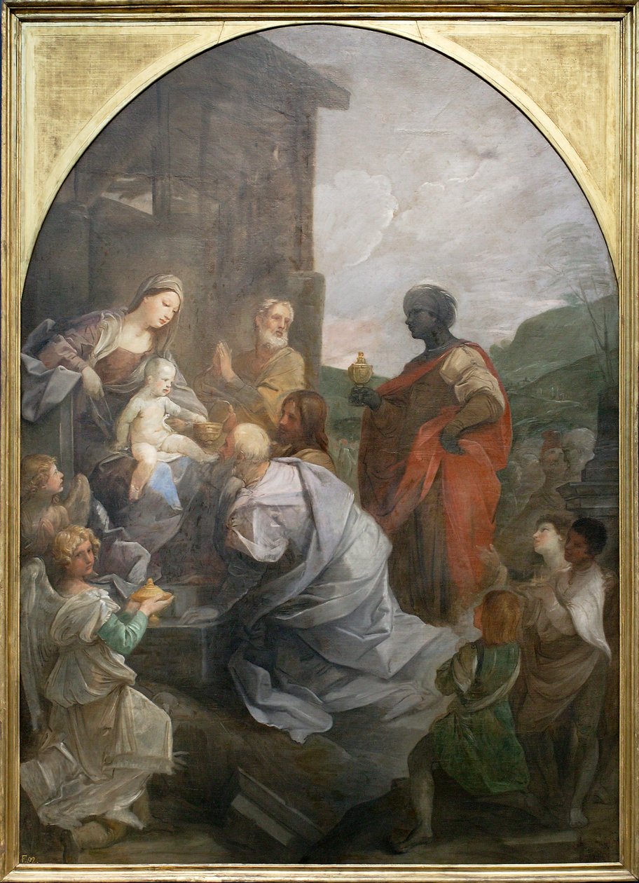 Adoracja Trzech Króli, 1642. autorstwa Guido Reni