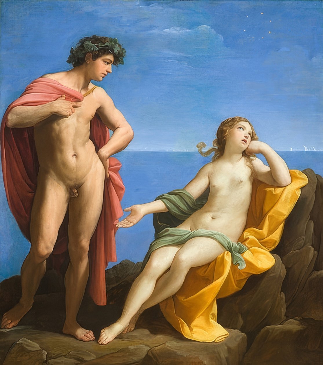 Bacchus i Ariadna. Około 1619-20 r. autorstwa Guido Reni