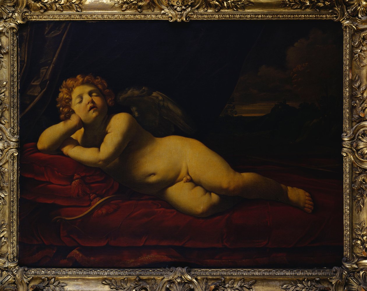 Amorek śpi autorstwa Guido Reni