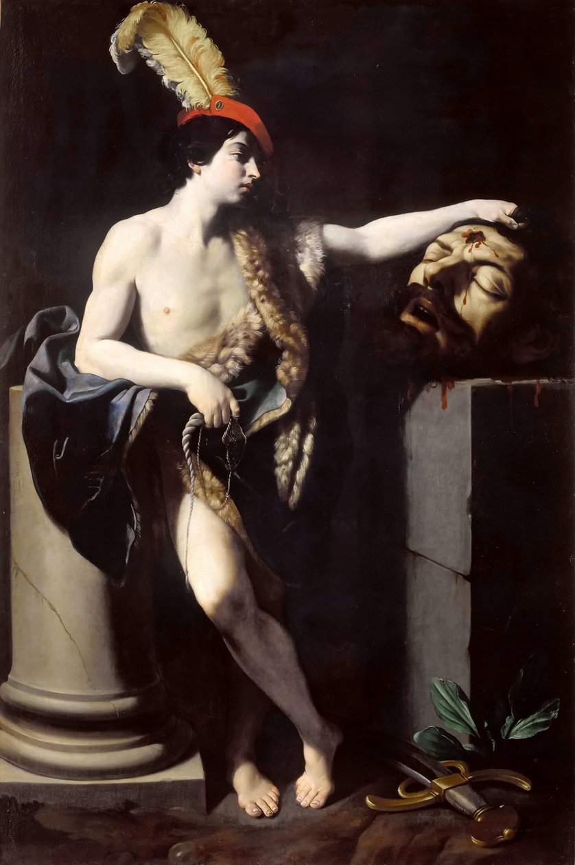 Dawid z głową Goliata, 1605-1606. autorstwa Guido Reni