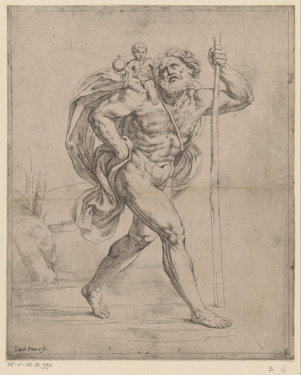 Święty Krzysztof autorstwa Guido Reni