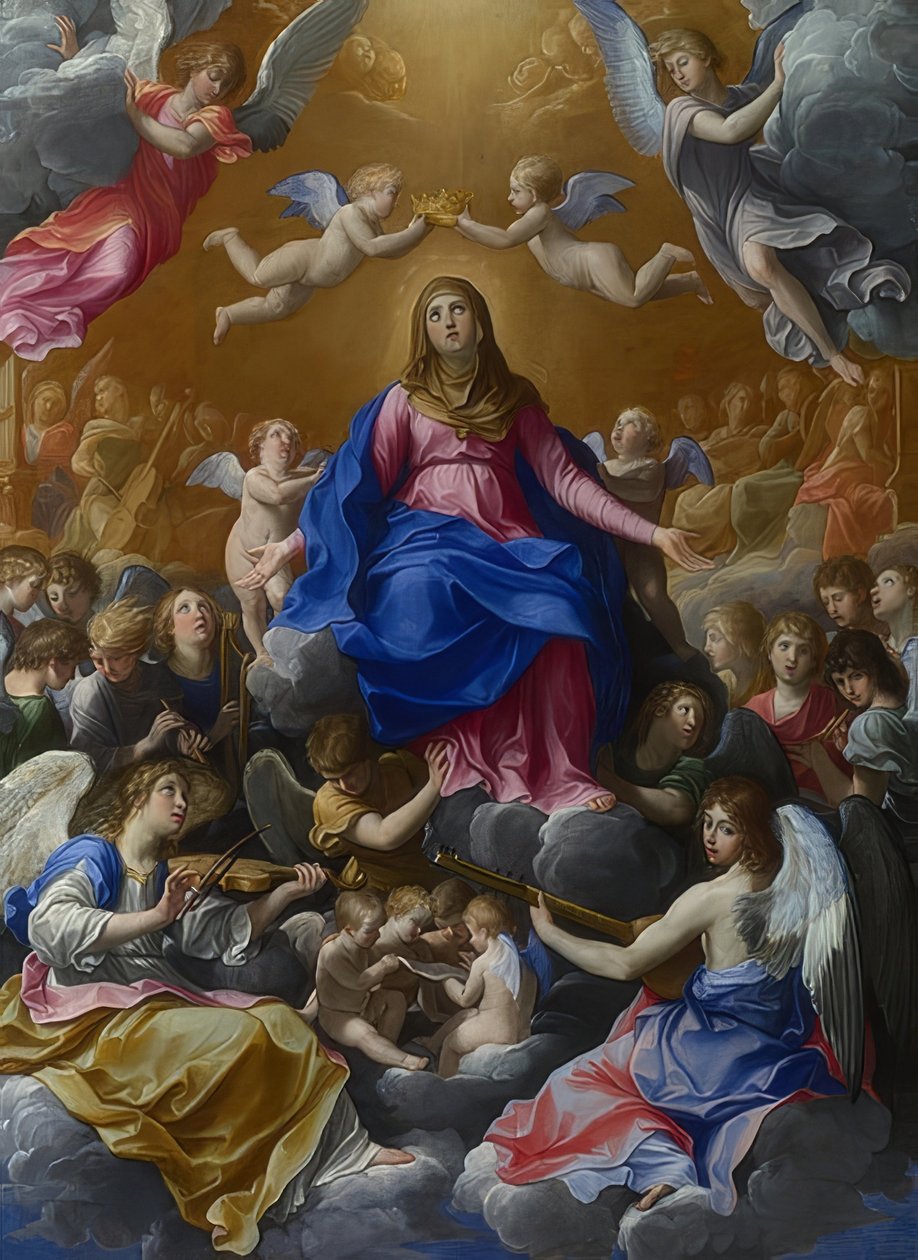 Koronacja Maryi. około 1607 autorstwa Guido Reni