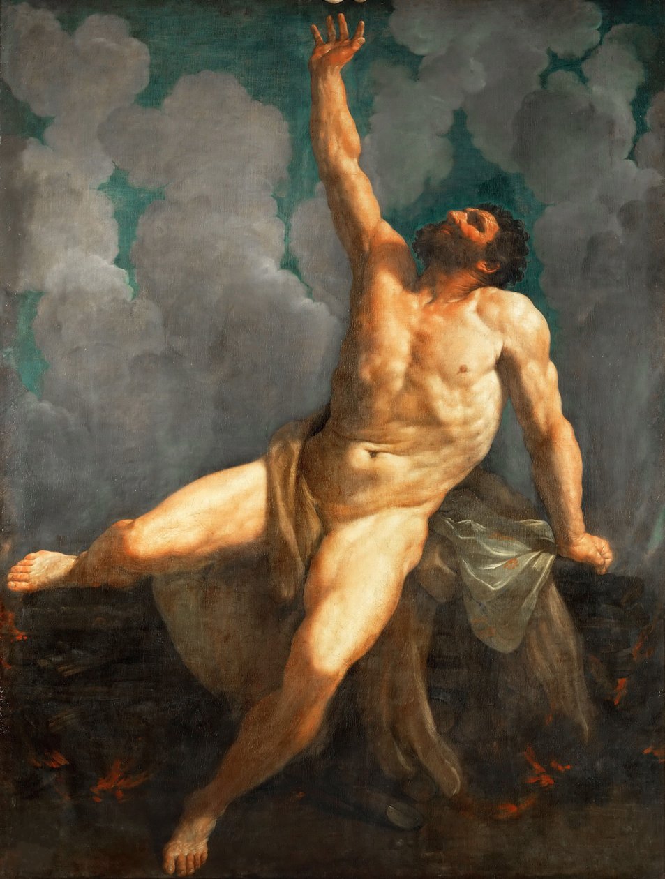 Herkules na stosie, 1620-1621. autorstwa Guido Reni