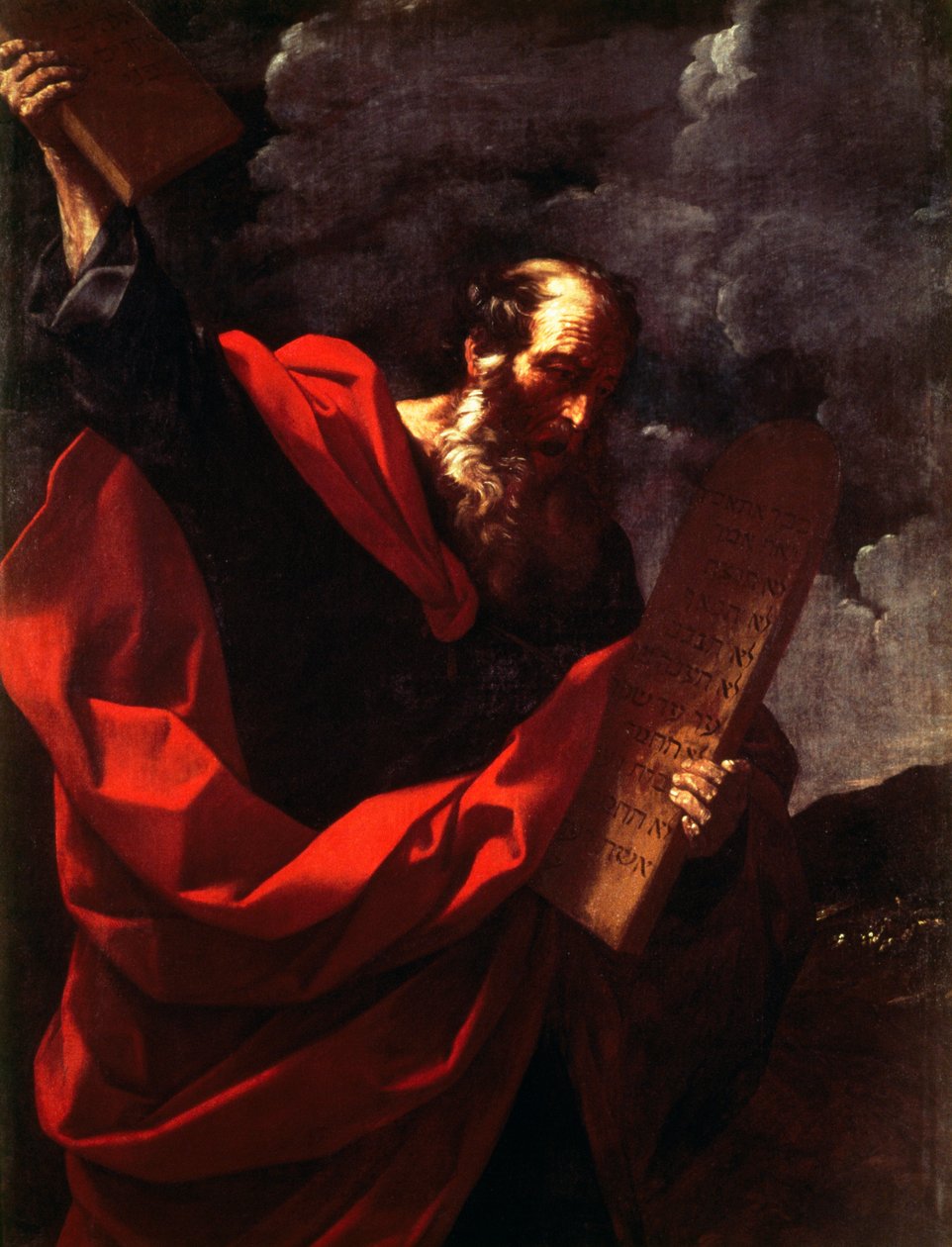 Mojżesz z tablicami prawa autorstwa Guido Reni