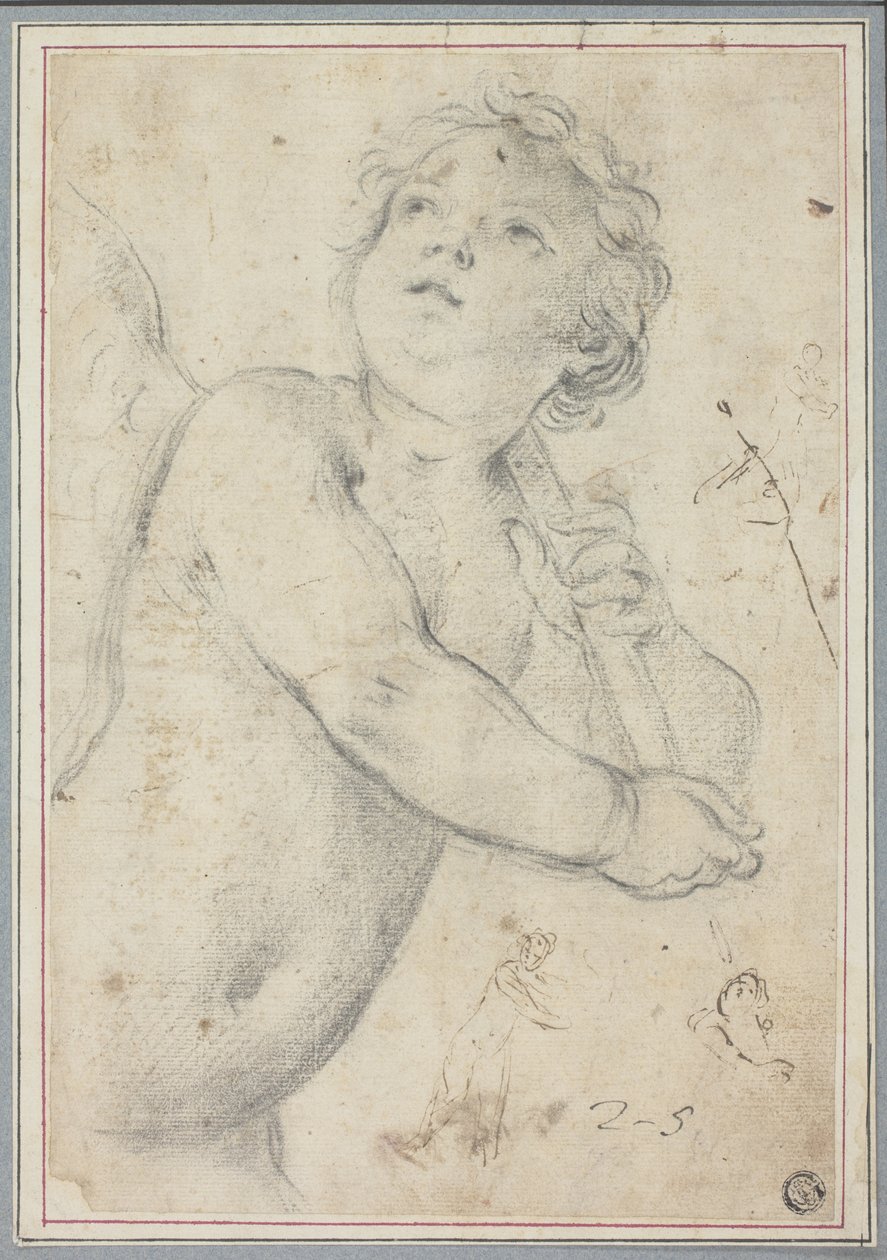 Putto Holding Staff autorstwa Guido Reni