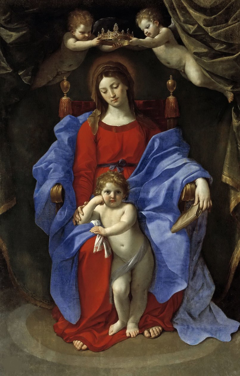 Intronizacja Matki Boskiej z Dzieciątkiem, 1625 r. autorstwa Guido Reni