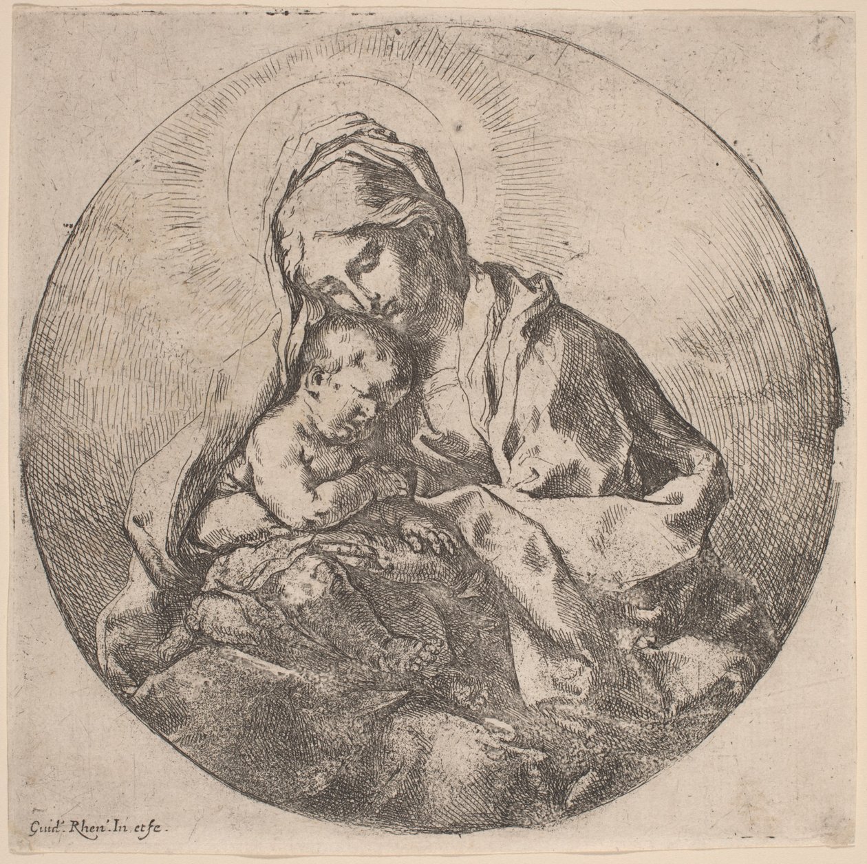 Dziewica i Dziecko autorstwa Guido Reni