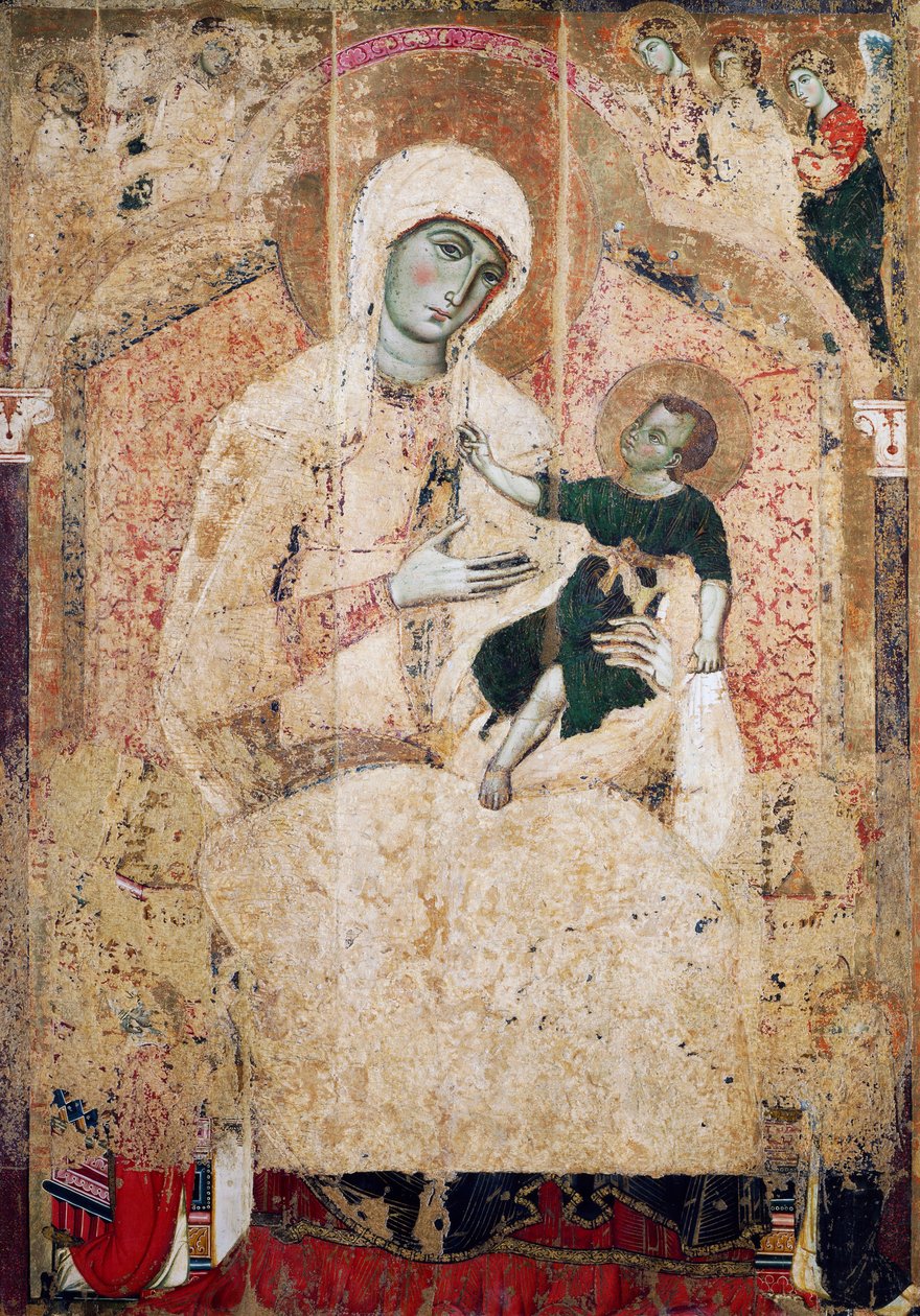 Intronizowana Madonna autorstwa Guido da Siena
