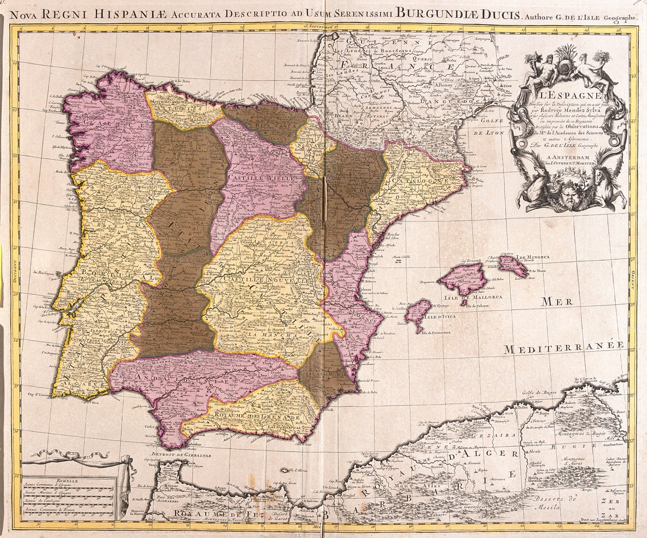 Hiszpania autorstwa Guillaume Delisle
