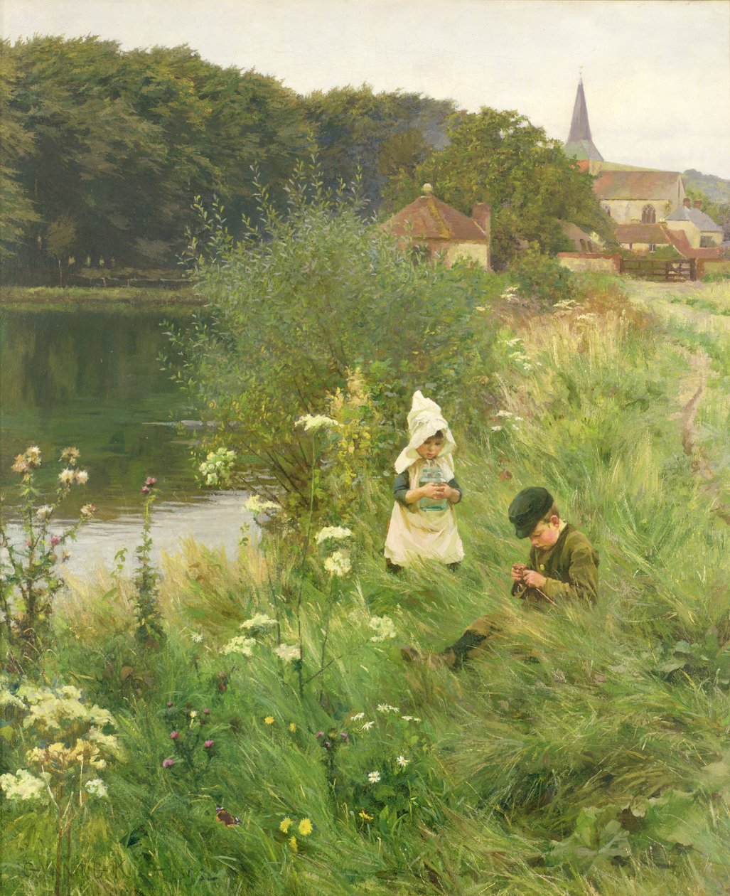 Sobotnie popołudnie, 1893 r. autorstwa Gunning King