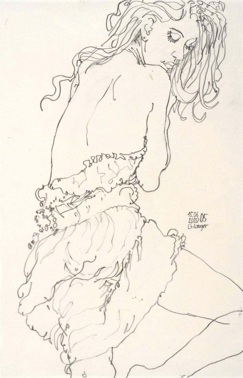 Odnaleziony portret kobiety autorstwa Gunter Langer
