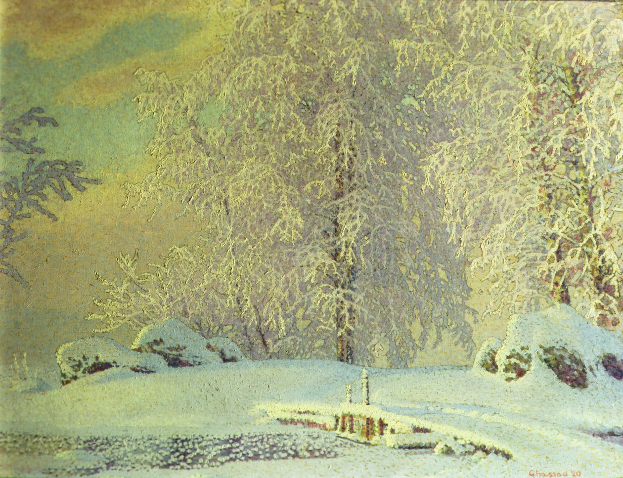Mróz autorstwa Gustaf Edolf Fjaestad