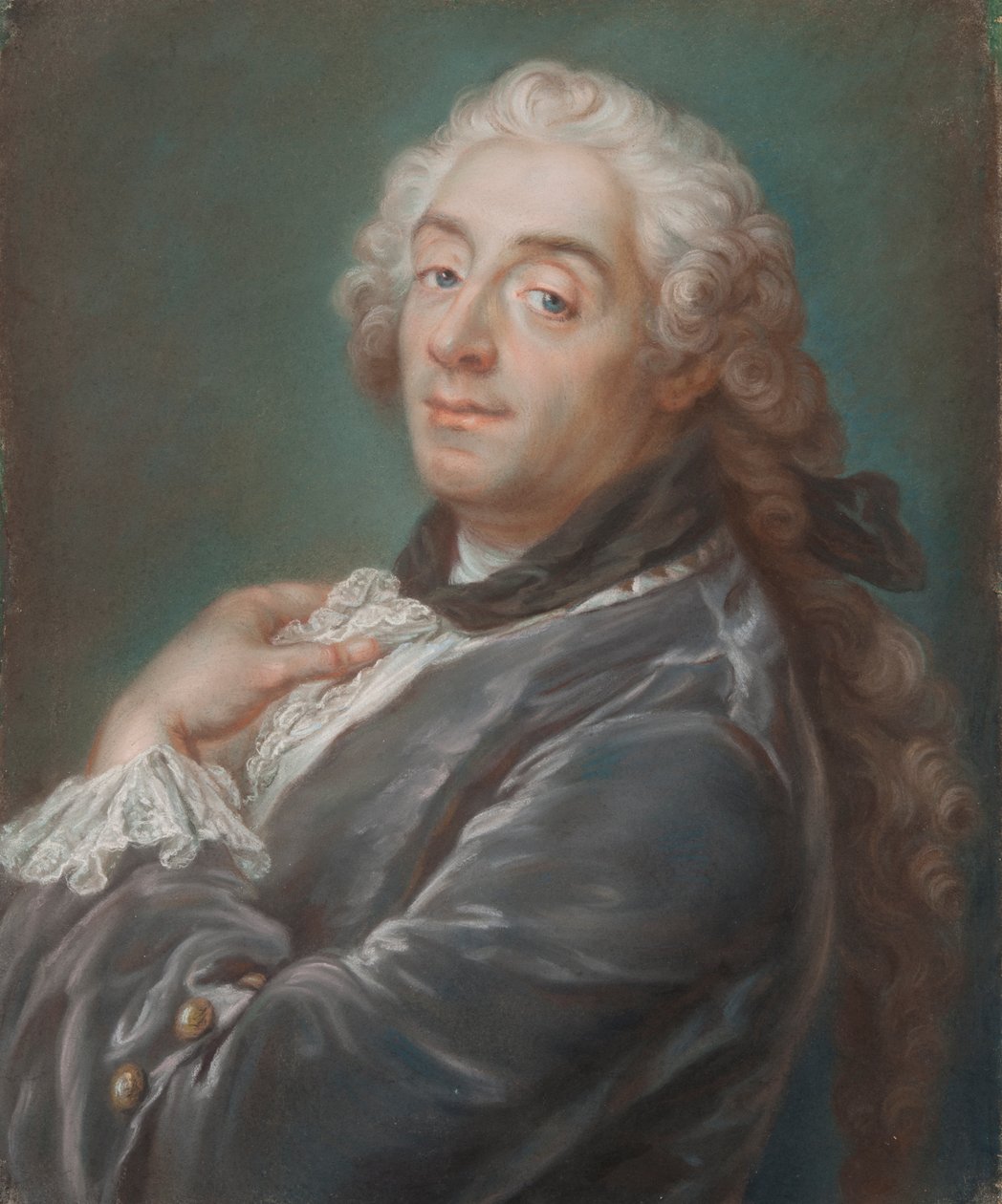 Francois Boucher, ok. 1741 (pastel) autorstwa Gustaf Lundberg