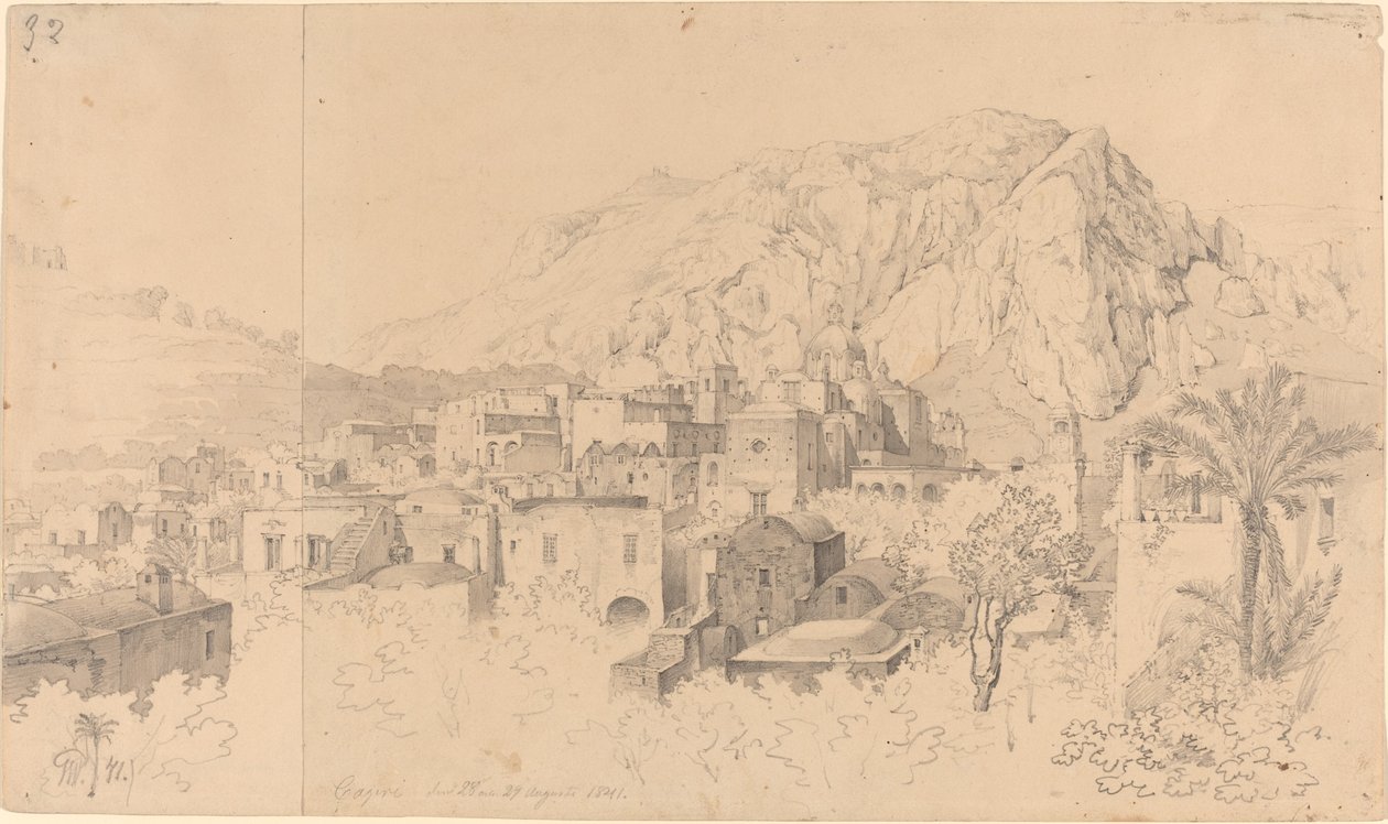Widok na Capri autorstwa Gustaf Wilhelm Palm