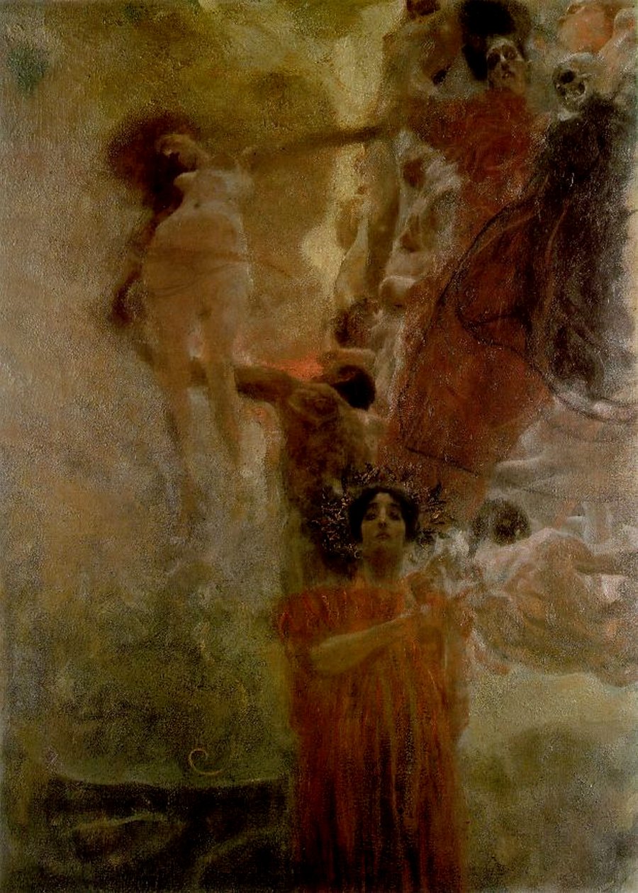 Alegoria medycyny (projekt), 1897-98 autorstwa Gustav Klimt