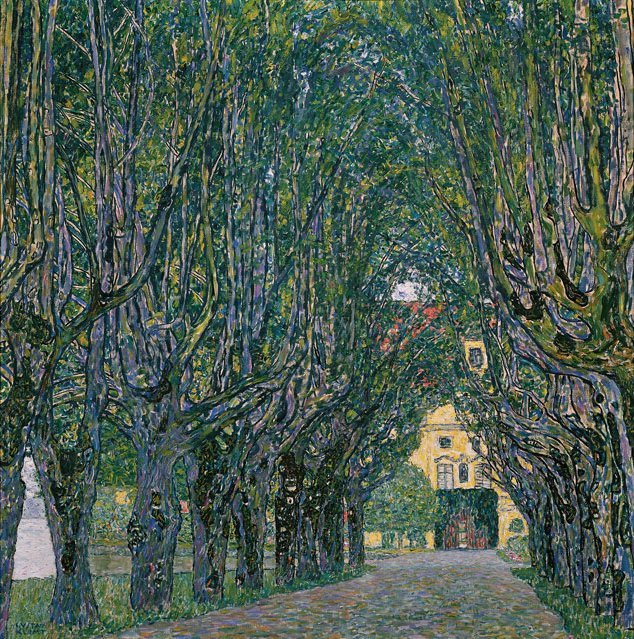 Aleja w parku Schloss Kammer autorstwa Gustav Klimt