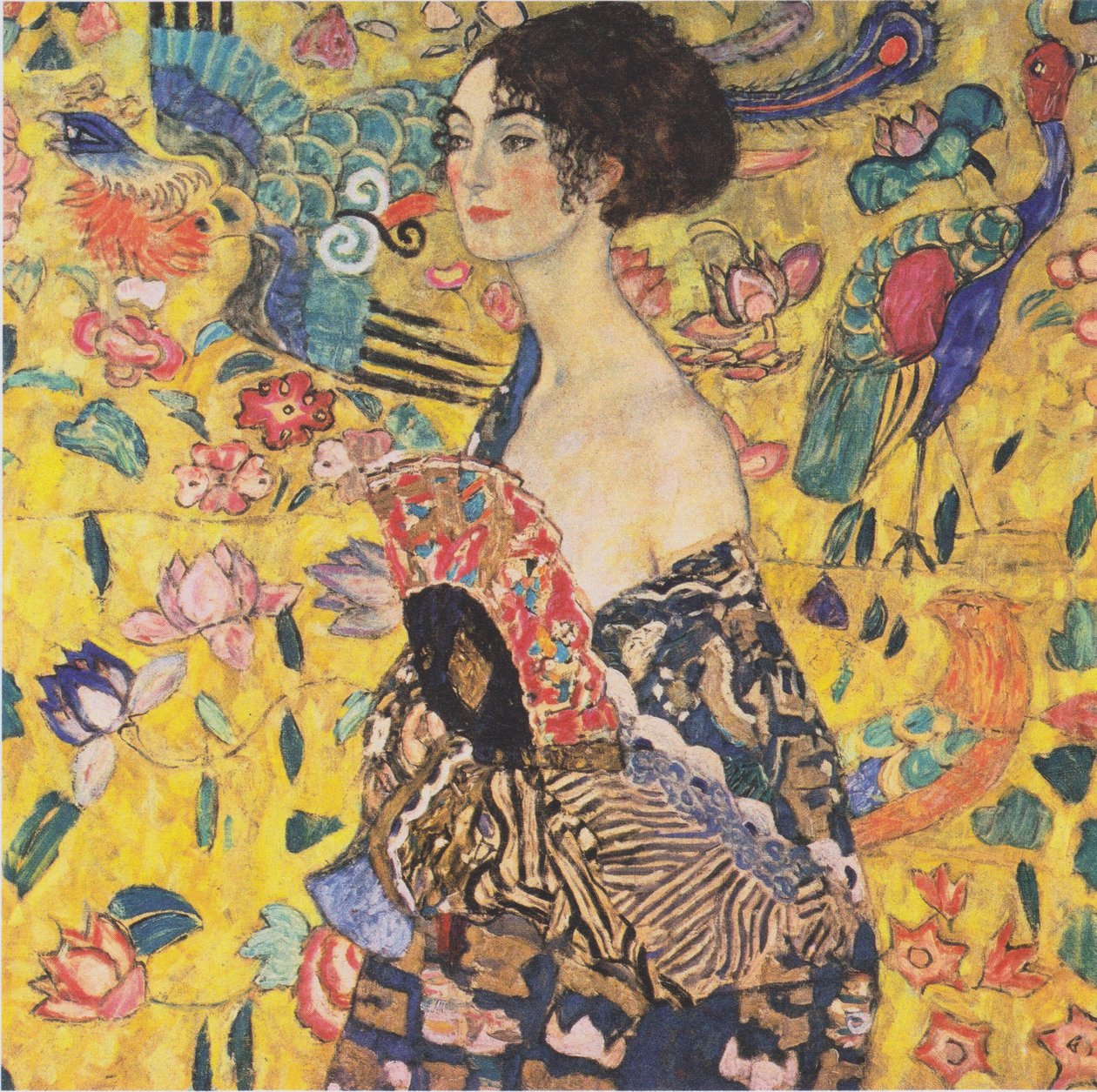 Pani z wachlarzem autorstwa Gustav Klimt