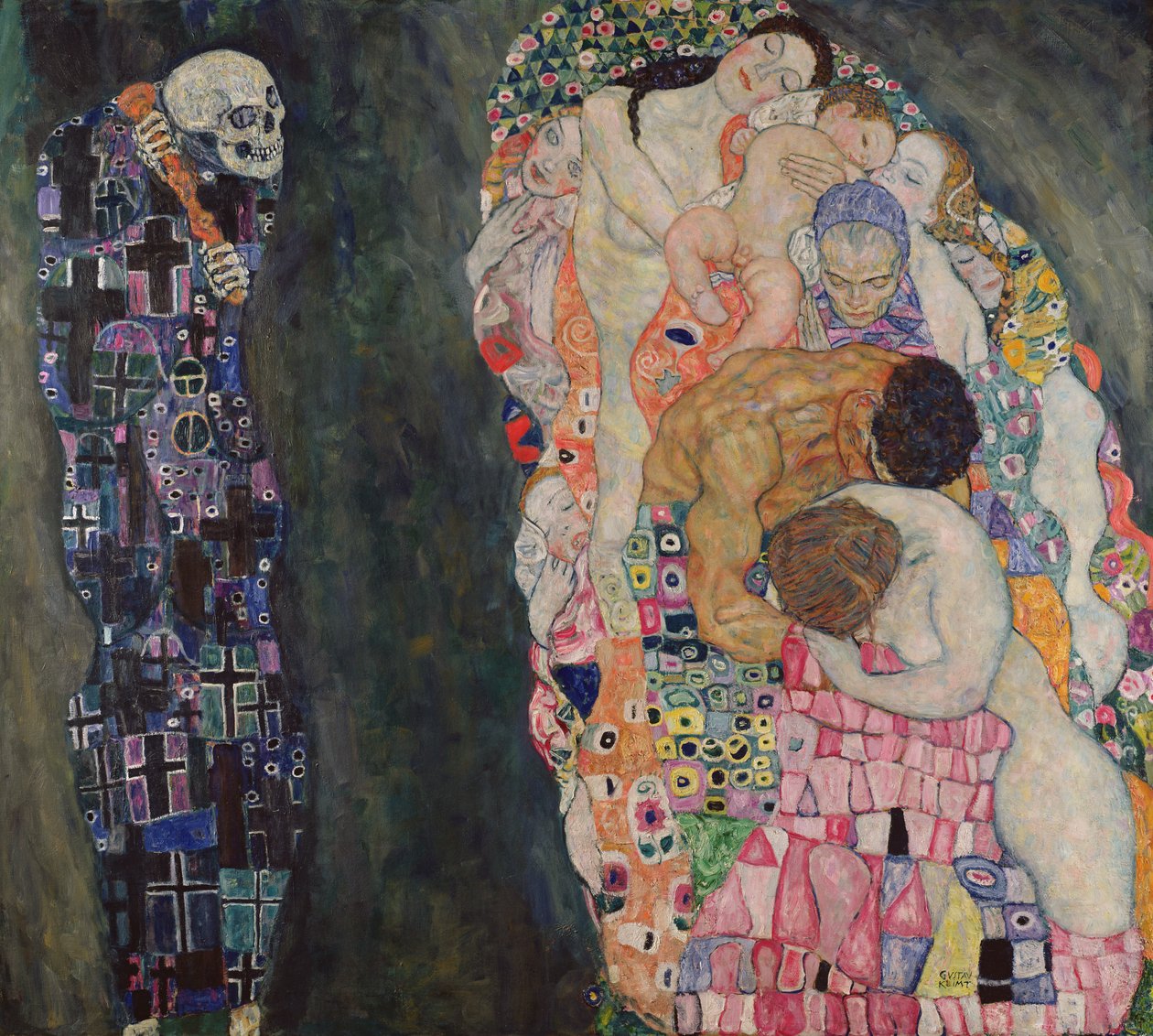 Śmierć i życie, ok. 1911 autorstwa Gustav Klimt