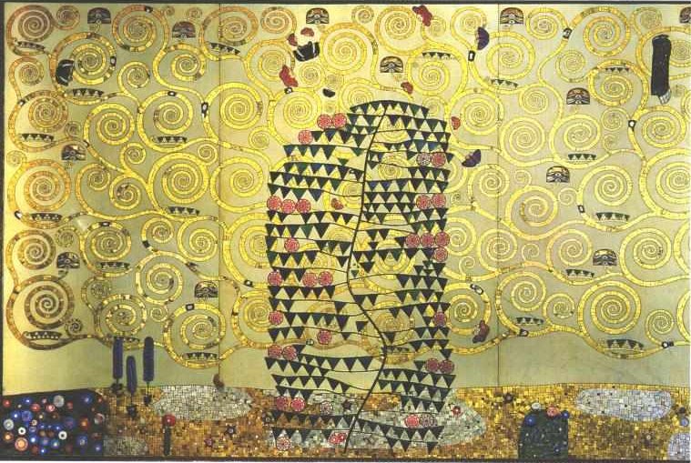 Fulfillment - Fulfillment - Szablon pracy dla fryzu stoclet autorstwa Gustav Klimt