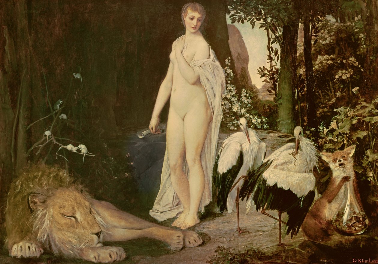Bajka, 1883 autorstwa Gustav Klimt
