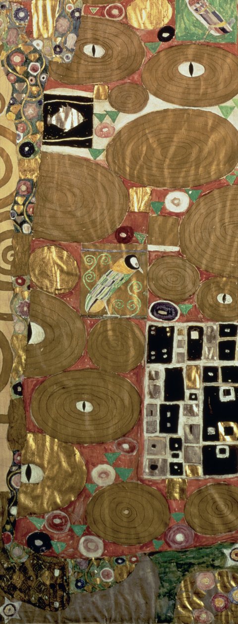 Spełnienie (fryz Stocleta) ok. 1905-09 (tempera, wc) (detal z 65884) autorstwa Gustav Klimt