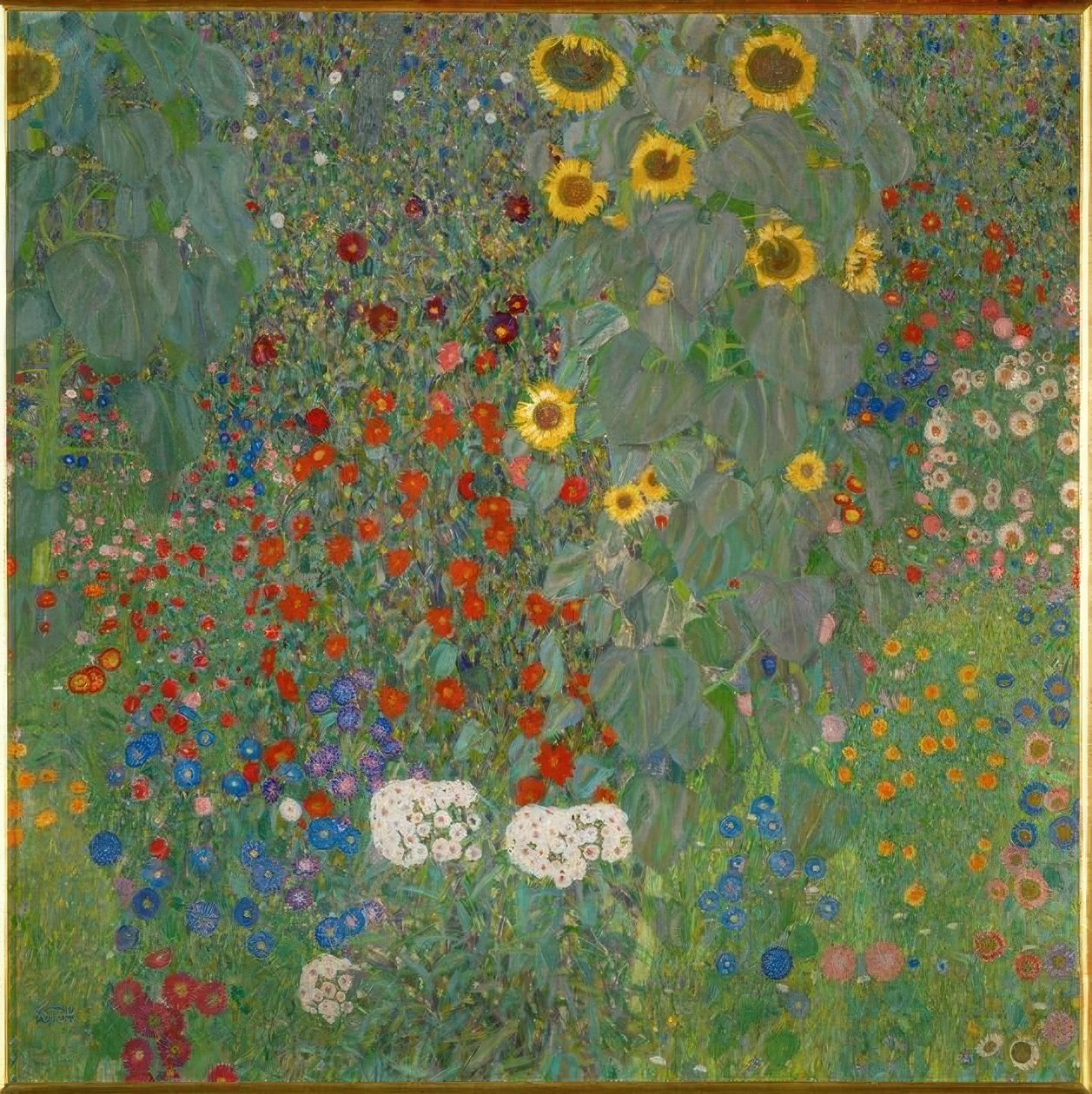 Ogród ze słonecznikami autorstwa Gustav Klimt