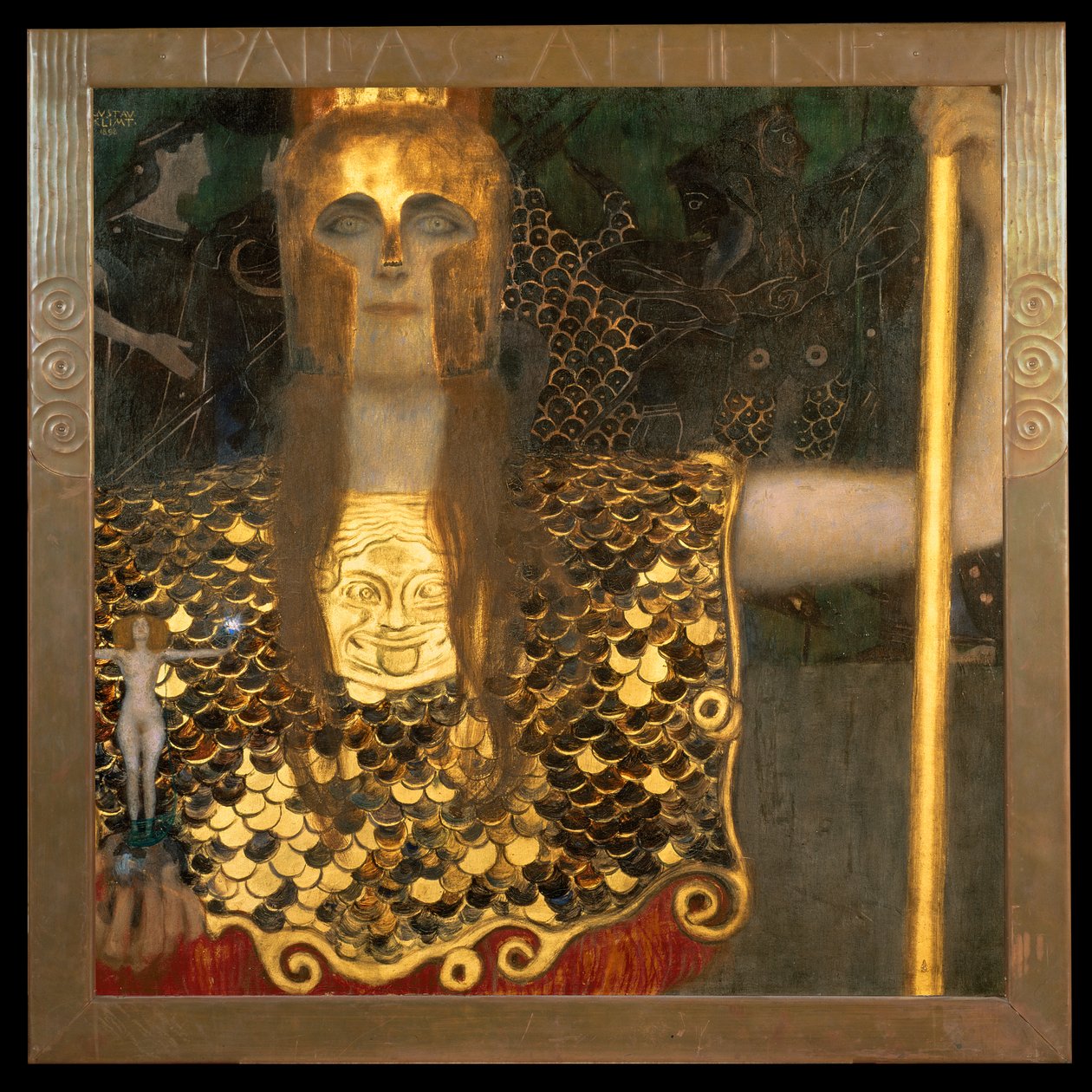 Minerwa lub Pallas Atena, 1898 autorstwa Gustav Klimt